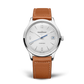 JLC - Master Control Date - 40 MM - Stainless Steel - Silvered-Gray Dial - Brown Leather Strap - Q4018421