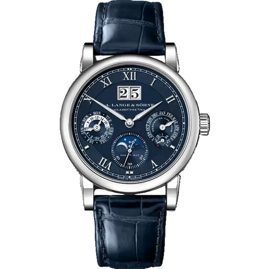 A.Lange & Söhne Langematik Perpetual Calendar and Moonphase - 38.5MM - White Gold - Blue Dial - 310.028E nyc watcher nyc watches