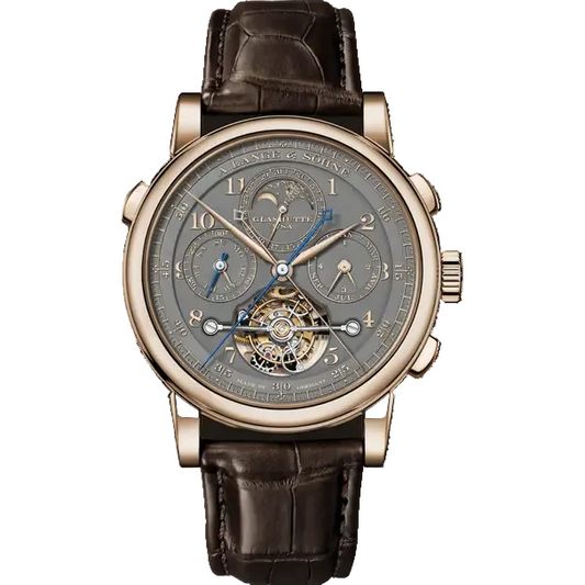 A.Lange & Söhne Turbograph Perpetual - Moonphase - 43 MM - Yellow Gold - White Dial - 706.050FE 