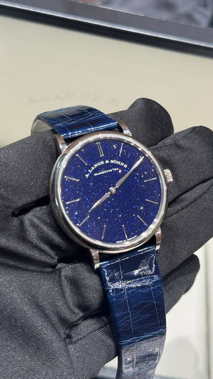 A.Lange & Söhne Saxonia Thin - 37 MM - White Gold - Blue Dial - 205.086