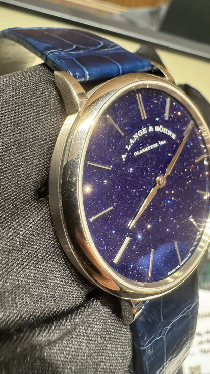 A.Lange & Söhne Saxonia Thin - 37 MM - White Gold - Blue Dial - 205.086