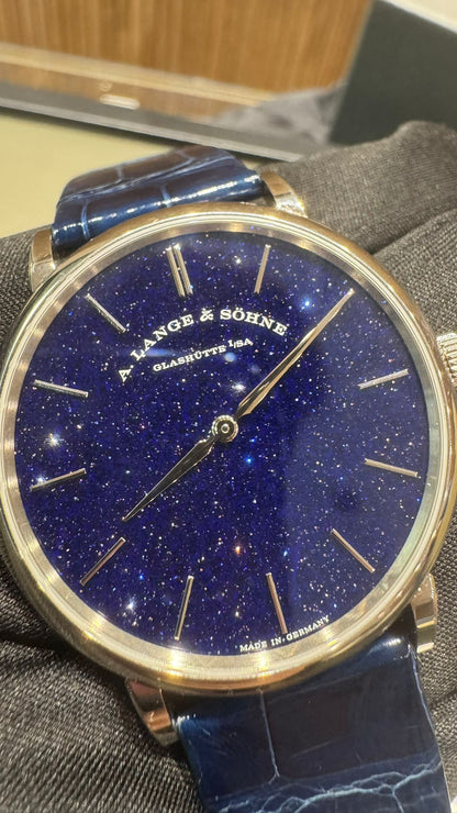 A.Lange & Söhne Saxonia Thin - 37 MM - White Gold - Blue Dial - 205.086