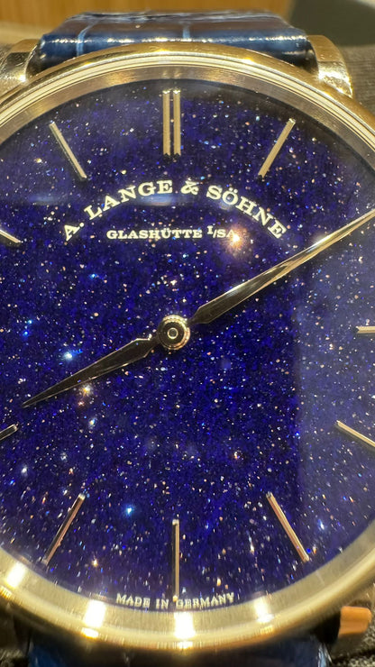 A.Lange & Söhne Saxonia Thin - 37 MM - White Gold - Blue Dial - 205.086