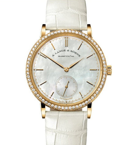 A. Lange & Söhne Saxonia Automatic - 18K Yellow Gold - 37 mm - Mother-of-Pearl Dial - Ref. 840.021