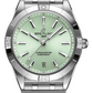 Breitling Chronomat Stainless Steel 36 MM - Stainless Steel Bracelet - Mint Green Dial - A10380101L1A1