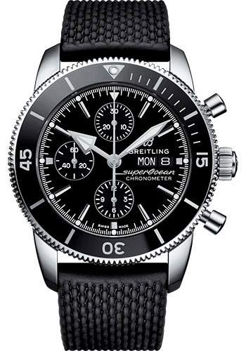 Breitling Superocean Heritage Stainless Steel 44 MM - Black Rubber Strap - Black Dial - A13313121B1S1