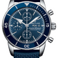 Breitling Superocean Heritage Stainless Steel 44 MM - Blue Rubber Strap - Blue Dial - A13313161C1S1