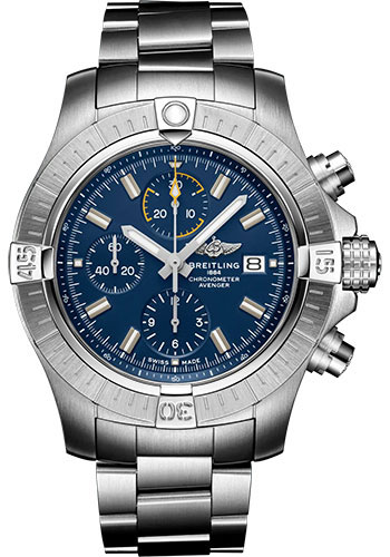 Breitling Avenger Stainless Steel 45 MM - Stainless Steel Bracelet - Blue Dial - A13317101C1A1