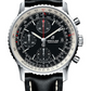 Breitling Navitimer Stainless Steel 41 MM - Black Leather Strap - Black Dial - A13324121B1X1