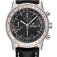 Breitling Navitimer Stainless Steel 41 MM - Black Leather Strap - Black Dial - A13324121B1X2