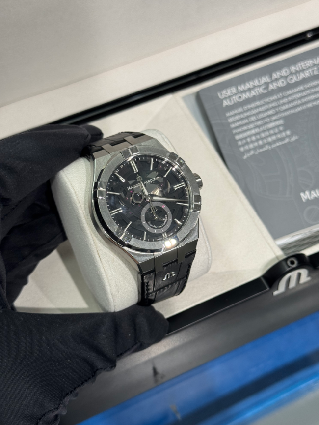 Maurice Lacroix - Aikon - 44 MM - Stainless Steel - Black Skeleton Dial - A16088