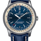 Breitling Navitimer Stainless Steel 38 MM - Blue Leather Strap - Blue Dial - A17325211C1P1