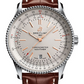 Breitling Navitimer Stainless Steel 41 MM - Brown Leather Strap - Silver Dial - A17326211G1P1