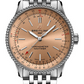 Breitling Navitimer Stainless Steel 35 MM - Metal Bracelet - Copper Dial - A17395201K1A1