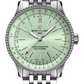 Breitling Navitimer Stainless Steel 35 MM - Metal Bracelet - Mint Green Dial -  A17395361L1A1