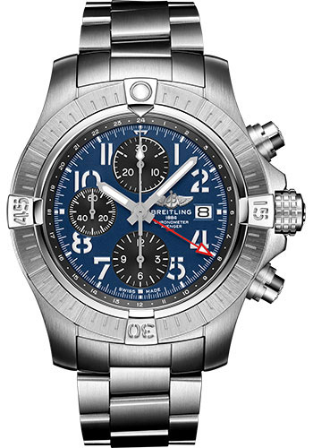 Breitling Avenger Stainless Steel 45 MM - Stainless Steel Bracelet - Blue Dial - A24315101C1A1