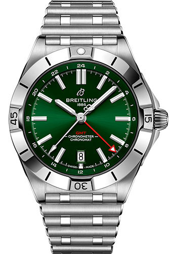 Breitling Chronomat Stainless steel 40 MM - Stainless steel Bracelet - Green Dial - A32398101L1A1