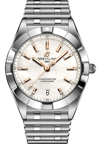 Breitling Chronomat Stainless Steel 32 MM - Stainless Steel Bracelet - Mother-Of-Pearl Dial - A77310101A4A1