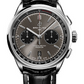 Breitling Premier Stainless Steel 42 MM - Black Leather Strap - Blackeye Gray Dial - AB0118221B1P1