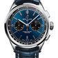 Breitling Premier Stainless Steel 42 MM - Blue Leather Strap - Blue Dial - AB0118221C1P1