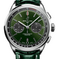 Breitling Premier Stainless Steel 42 MM - Green Leather Strap - Green Dial - AB0118221L1P1