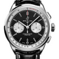 Breitling Premier Stainless Steel 42 MM - Black Leather Strap - Black Dial - AB0118371B1P1