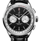 Breitling Premier Stainless Steel 42 MM - Black Leather Strap - Black Dial - AB0118371B1P2