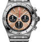 Breitling Chronomat Stainless Steel 42 MM - Stainless Steel Bracelet - Beige Dial - AB0134101K1A1