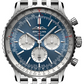 Breitling Navitimer Stainless Steel 46 MM - Stainless Steel Bracelet - Blue Dial - AB0137211C1A1