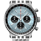 Breitling Navitimer Stainless Steel 43 MM - Stainless Steel Bracelet - Ice Blue Dial -  AB0138241C1A1