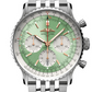 Breitling Navitimer Stainless Steel 41 MM - Stainless Steel Bracelet - Mint Green Dial - AB0139211L1A1