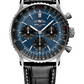 Breitling Navitimer Stainless Steel 41 MM - Black Leather Strap - Blue Dial - AB0139241C1P1