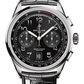 Breitling Premier Stainless Steel 42 MM - Black Leather Strap - Black Dial - AB0145221B1P1