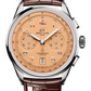 Breitling Premier Stainless Steel 42 MM - Brown Leather Strap - Copper Dial - AB0145331K1P1