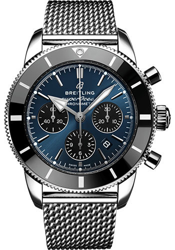 Breitling Superocean Heritage Stainless Steel 44 MM - Stainless Steel  Bracelet - Blackeye Blue Dial - AB0162121C1A1