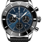 Breitling Superocean Heritage Stainless Steel 44 MM - Black Rubber Strap - Blackeye Blue Dial - AB0162121C1S1