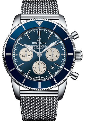 Breitling Superocean Heritage Stainless Steel 44 MM - Stainless Steel Bracelet - Blue Dial - AB0162161C1A1