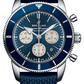 Breitling Superocean Heritage Stainless Steel 44 MM - Black Rubber Strap - Blue Dial - AB0162161C1S1