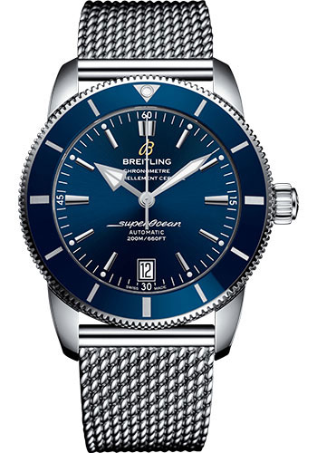 Breitling Superocean Heritage Stainless Steel 42 MM - Stainless Steel Bracelet - Gun Blue Dial - AB2010161C1A1