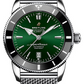 Breitling Superocean Heritage Stainless Steel 46 MM - Stainless Steel Bracelet - Green Dial - AB2020121L1A1