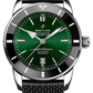 Breitling Superocean Heritage Stainless Steel 46 MM - Black Rubber Strap - Green Dial - AB2020121L1S1