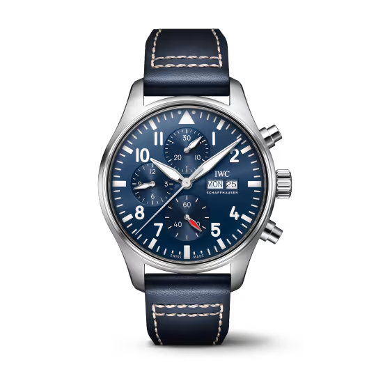 IWC Pilot's - Chronograph - Steel - 43 MM - Blue Dial - IW378003  nyc watcher nyc watches