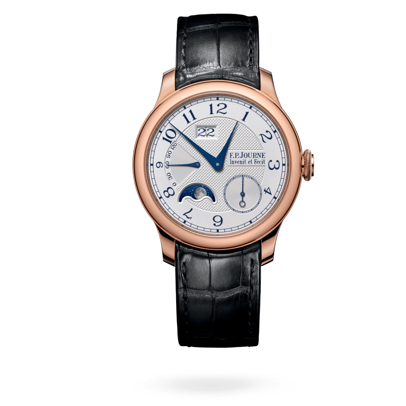 F.P. Journe Classique Automatique Lune Rose Gold 40 MM - Black Leather Strap - Silver Dial - Automatique Lune nyc watcher nyc watches