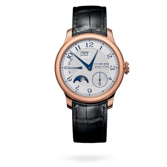 F.P. Journe Classique Automatique Lune Rose Gold 40 MM - Black Leather Strap - Silver Dial - Automatique Lune nyc watcher nyc watches