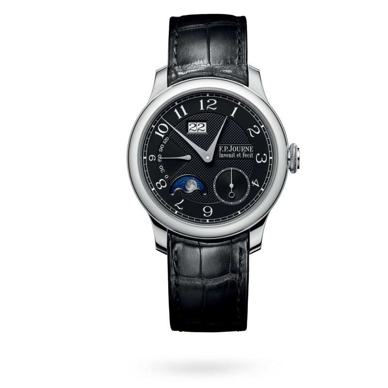 F.P. Journe Automatique Lune Black Label Platinum 40 MM - Black Leather Strap - Black Dial - Automatique Lune Black Label nyc watcher nyc watches