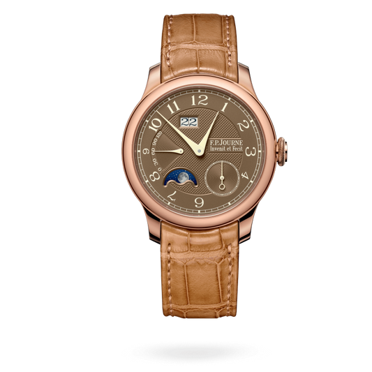 F.P. Journe Classique Automatique Lune Havana Rose Gold 40 MM - Brown Leather Strap - Silver Brown Dial - Automatique Lune Havana nyc watcher nyc watches