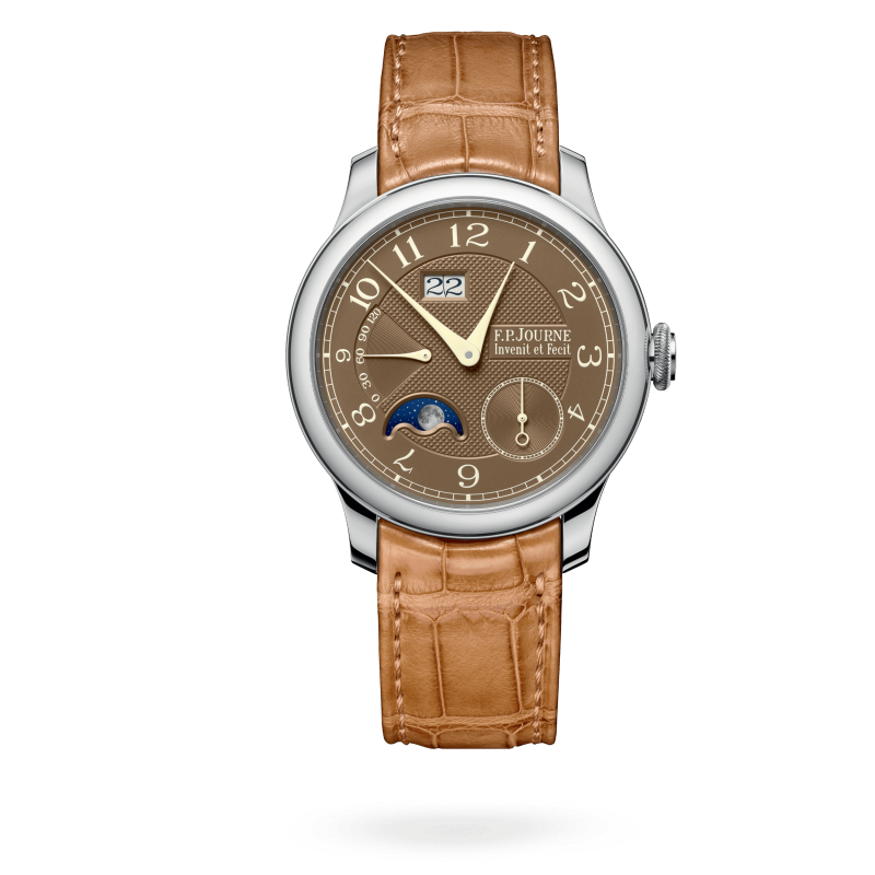 F.P. Journe Classique Automatique Lune Havana Platinum 40 MM - Brown Leather Strap - Silver Brown Dial - Automatique Lune Havana nyc watcher nyc watches