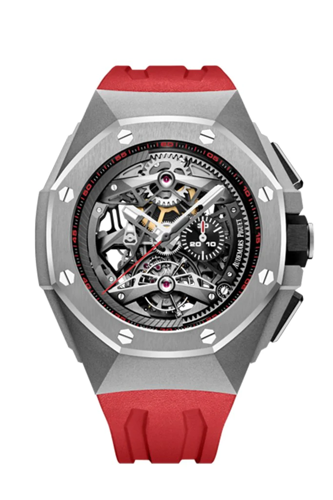 Audemars Piguet - Royal Oak - Tourbillon and Chronograph - 44 MM - Titanium - 26587TI.OO.D067CA.01 nyc watcher nyc watches