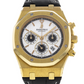 Audemars Piguet - Royal Oak - Chronograph - 39 MM - Yellow Gold - 26022BA.OO.D098CR.01 nyc watcher nyc watches