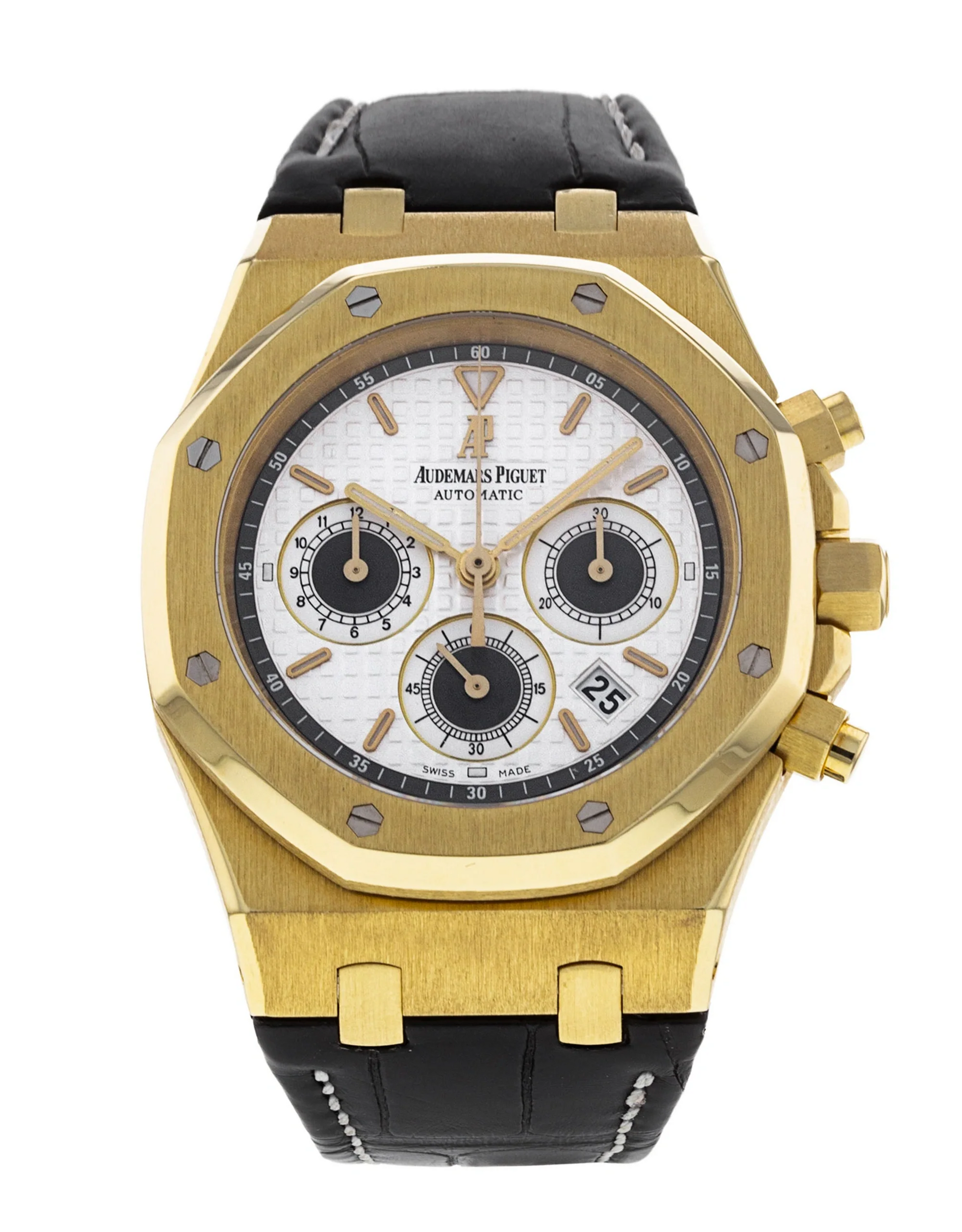 Audemars Piguet - Royal Oak - Chronograph - 39 MM - Yellow Gold - 26022BA.OO.D098CR.01 nyc watcher nyc watches